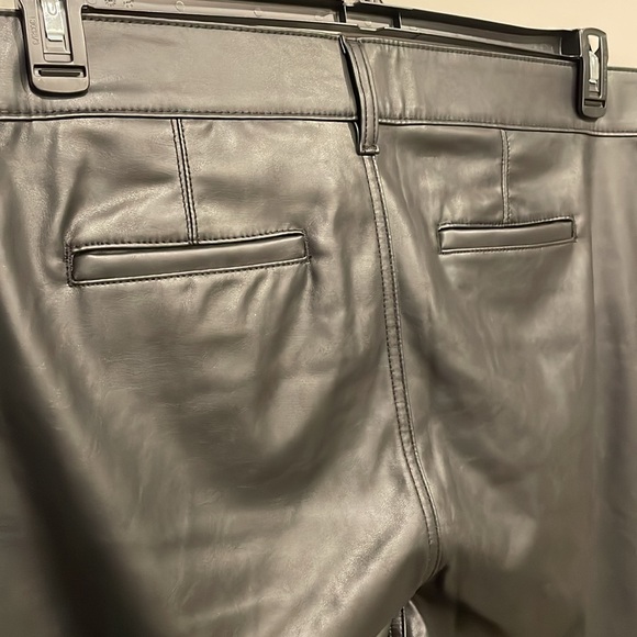 Torrid Pintuck Trouser Boot Faux Leather High Rise Pant - NWT - Picture 7 of 9